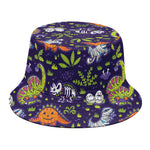 Cute Dino Halloween Pattern Print Bucket Hat