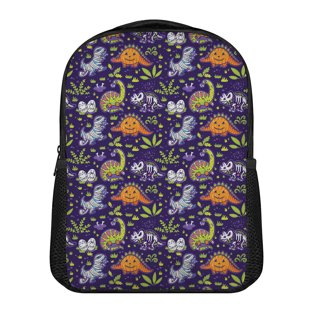 Cute Dino Halloween Pattern Print Casual Backpack