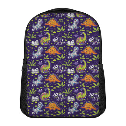 Cute Dino Halloween Pattern Print Casual Backpack