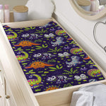 Cute Dino Halloween Pattern Print Changing Pad Cover