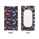 Cute Dino Halloween Pattern Print Changing Pad Cover