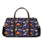 Cute Dino Halloween Pattern Print Duffle Bag