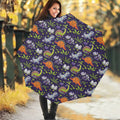 Cute Dino Halloween Pattern Print Foldable Umbrella