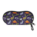 Cute Dino Halloween Pattern Print Glasses Case