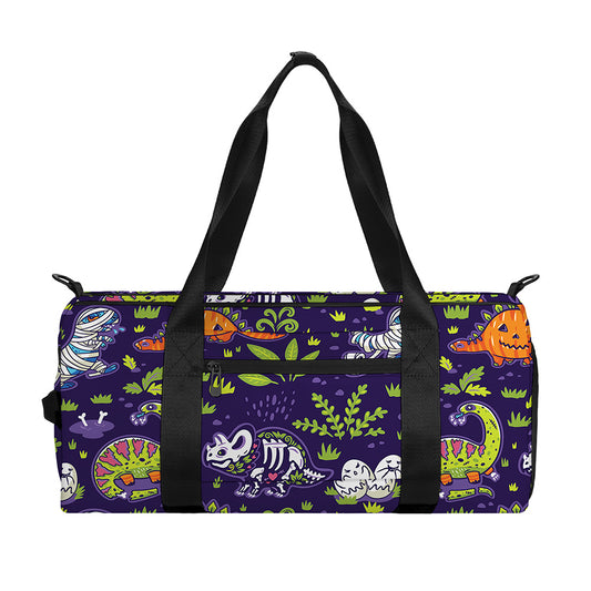 Cute Dino Halloween Pattern Print Gym Bag