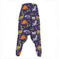 Cute Dino Halloween Pattern Print Hammer Pants