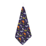 Cute Dino Halloween Pattern Print Hand Towel