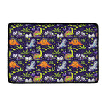 Cute Dino Halloween Pattern Print Kitchen Mat