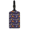 Cute Dino Halloween Pattern Print Luggage Tag