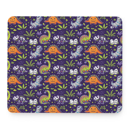 Cute Dino Halloween Pattern Print Mouse Pad