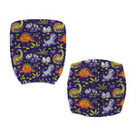Cute Dino Halloween Pattern Print Office Chair Cover