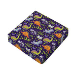 Cute Dino Halloween Pattern Print Outdoor Seat Cushion Cover