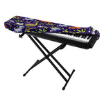 Cute Dino Halloween Pattern Print Piano Keyboard Cover