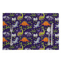 Cute Dino Halloween Pattern Print Placemat
