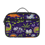 Cute Dino Halloween Pattern Print Portable Lunch Bag