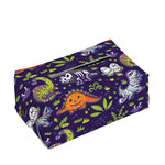 Cute Dino Halloween Pattern Print Rectangle Tissue Box Cover