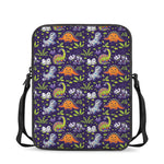 Cute Dino Halloween Pattern Print Rectangular Crossbody Bag