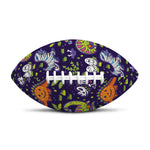 Cute Dino Halloween Pattern Print Rugby Ball