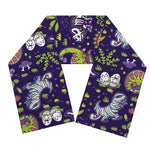Cute Dino Halloween Pattern Print Scarf