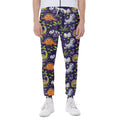 Cute Dino Halloween Pattern Print Joggers