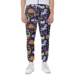 Cute Dino Halloween Pattern Print Scuba Joggers