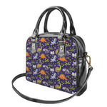 Cute Dino Halloween Pattern Print Shoulder Handbag