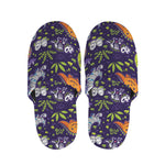 Cute Dino Halloween Pattern Print Slippers