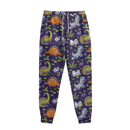 Cute Dino Halloween Pattern Print Sweatpants