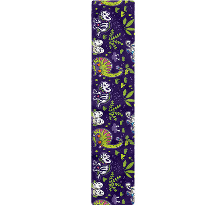 Cute Dino Halloween Pattern Print Table Runner