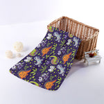 Cute Dino Halloween Pattern Print Towel