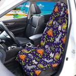 Cute Dino Halloween Pattern Print Waterproof Car Seat Cover