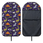 Cute Dino Halloween Pattern Print Waterproof Car Seat Cover