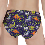 Cute Dino Halloween Pattern Print Women's Panties