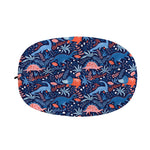Cute Dino Leaves And Flowers Print Car Side Mirror Covers