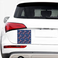 Cute Dino Leaves And Flowers Print Car Sticker