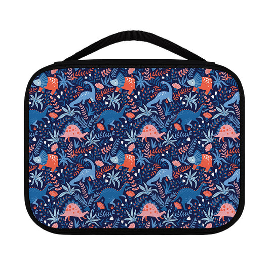 Cute Dino Leaves And Flowers Print Classic Bible Case