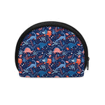 Cute Dino Leaves And Flowers Print Coin Purse
