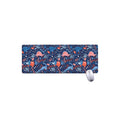 Cute Dino Leaves And Flowers Print Extended Mouse Pad