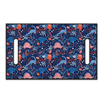 Cute Dino Leaves And Flowers Print Golf Cart Seat Cover