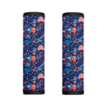 Cute Dino Leaves And Flowers Print Handle Covers