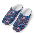 Cute Dino Leaves And Flowers Print Mesh Casual Shoes