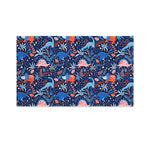 Cute Dino Leaves And Flowers Print Polyester Flag