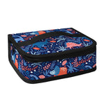 Cute Dino Leaves And Flowers Print Small Lunch Bag