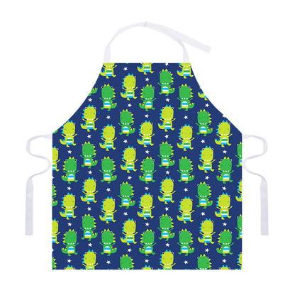 Cute Dino T-Rex Pattern Print Adjustable Apron
