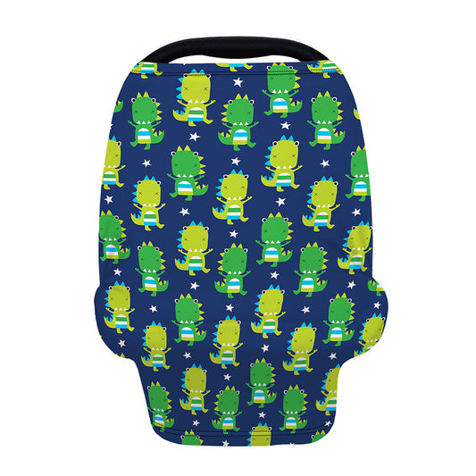 Cute Dino T-Rex Pattern Print Baby Seat Cover