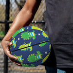 Cute Dino T-Rex Pattern Print Basketball