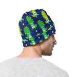 Cute Dino T-Rex Pattern Print Beanie