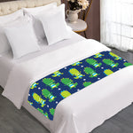 Cute Dino T-Rex Pattern Print Bed Runner