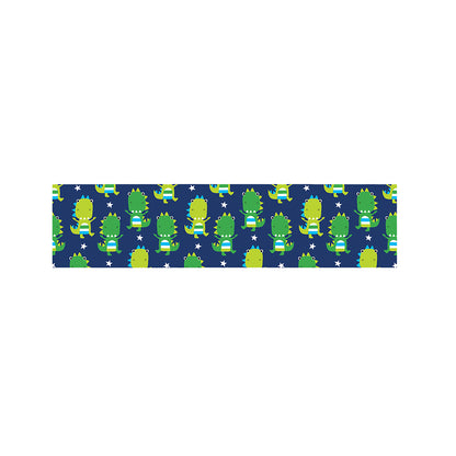 Cute Dino T-Rex Pattern Print Bed Runner