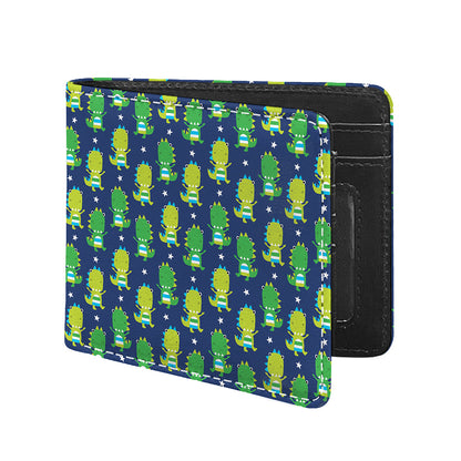 Cute Dino T-Rex Pattern Print Bifold Wallet